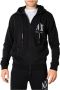Armani Exchange Stijlvolle Zip Sweatshirt voor Mannen Black Heren - Thumbnail 1