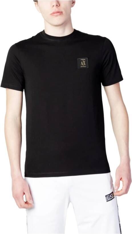 Armani Exchange Men& T-shirt Zwart Heren
