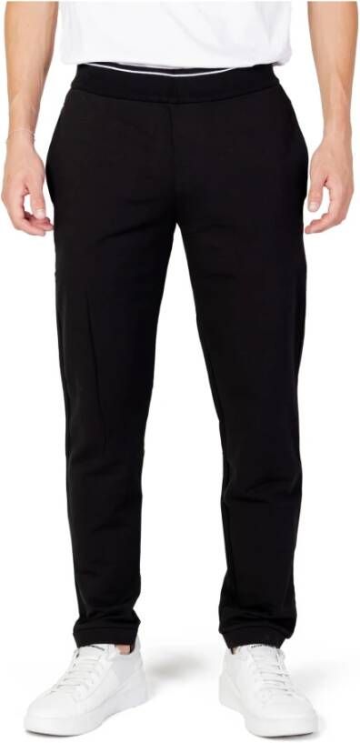Armani Exchange Zwarte Slim-Fit Broek met Zakken Black Heren