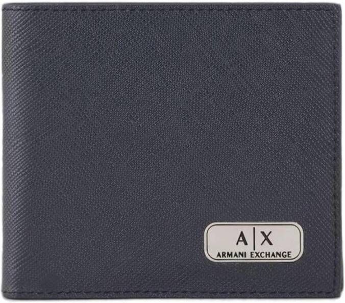 Armani Exchange Zwarte Polyester Heren Portemonnee Black Heren