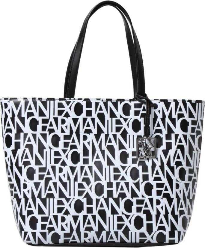 Armani Exchange Handtas met all-over logomotief
