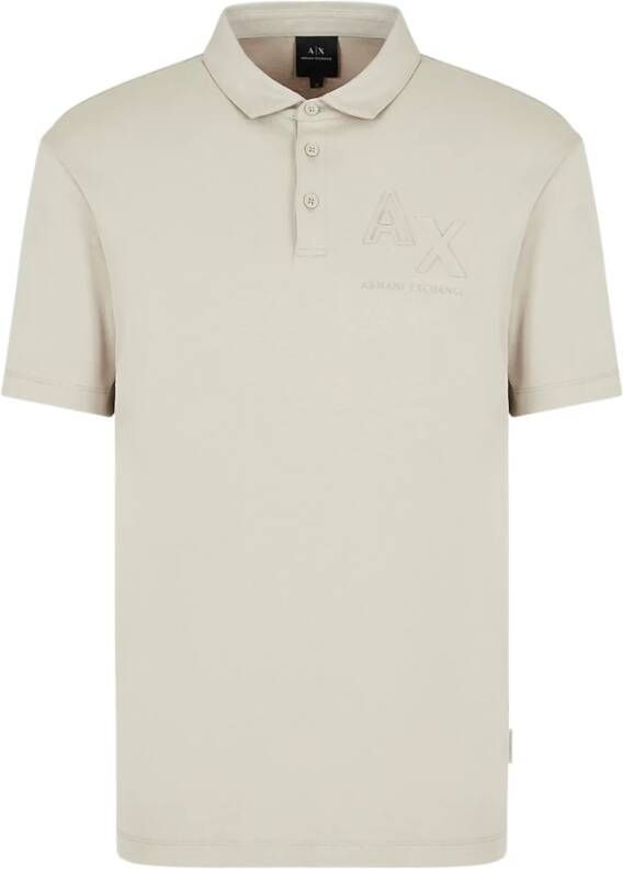 Armani Exchange Polo Shirt Beige Heren