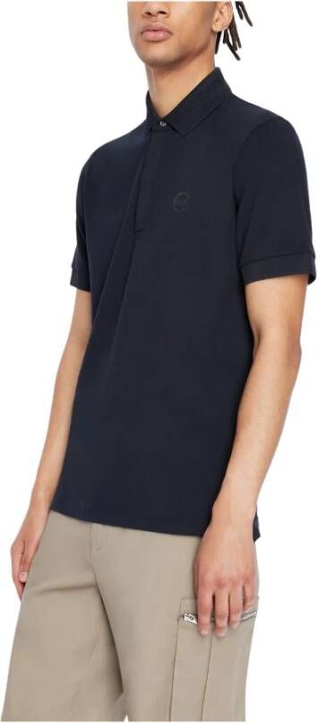 Armani Exchange Polo Shirt Blauw Heren