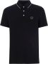 Armani Exchange Zwarte Polo Shirt met Knoopsluiting Black Heren - Thumbnail 1
