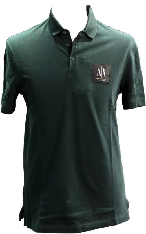 Armani Exchange Polo Shirts Groen Heren
