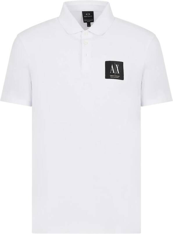 Armani Exchange Polo Shirts Wit Heren