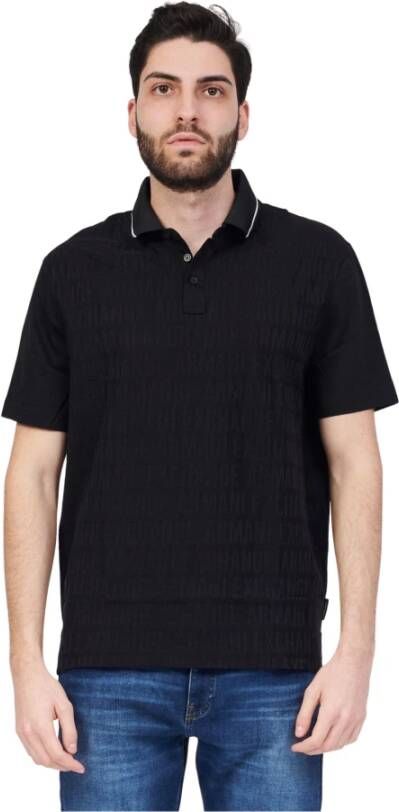 Armani Exchange Polo Shirts Zwart Heren