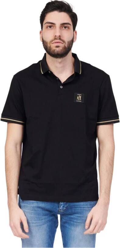 Armani Exchange Polo Shirts Zwart Heren