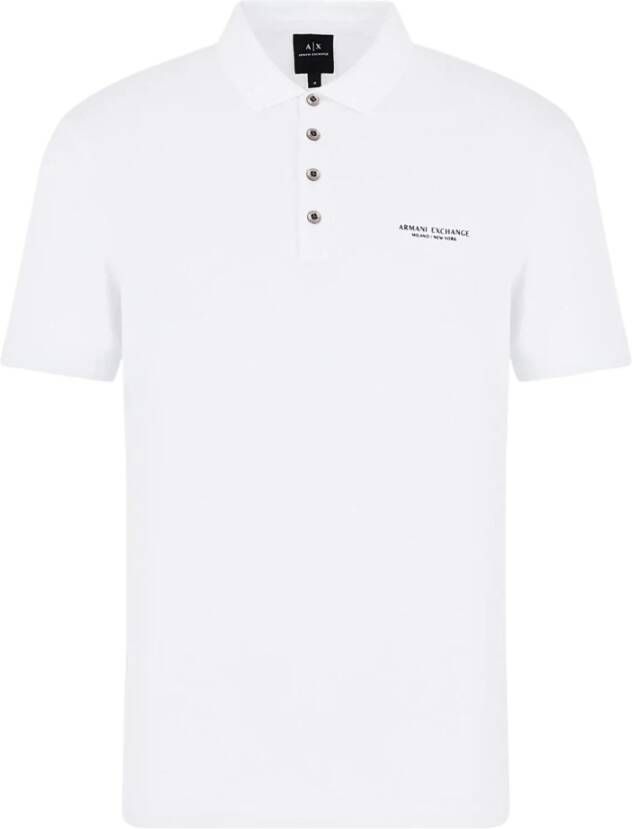 Armani Exchange Poloshirt met labelprint