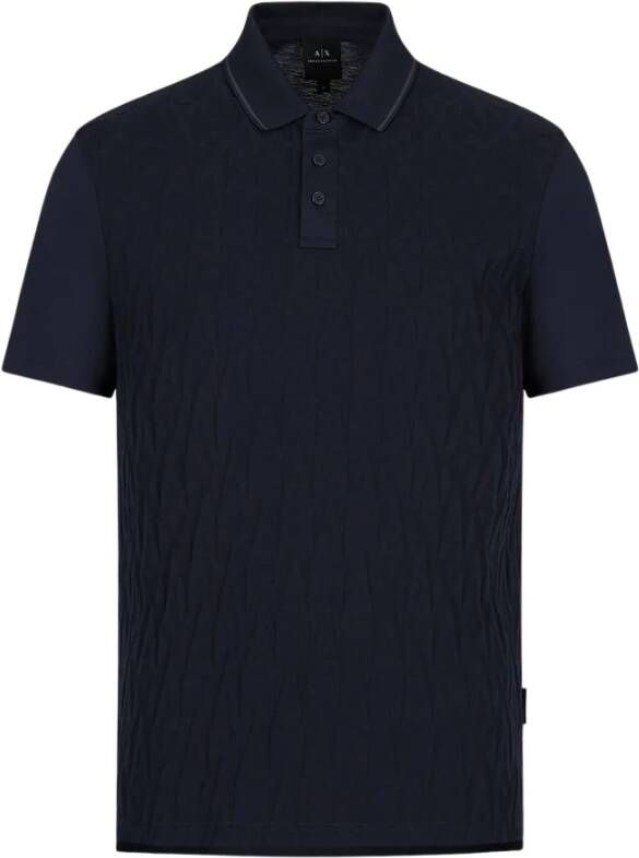 Armani Exchange Poloshirt Blauw Heren