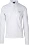 Armani Exchange Lange mouw polo shirt in katoenmix White Heren - Thumbnail 1