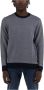 Armani Exchange U Giro Microfantasia Rondehals gebreid kledingstuk Blue Heren - Thumbnail 3