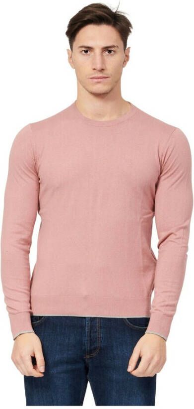 Armani Exchange Round-neck Knitwear Roze Heren