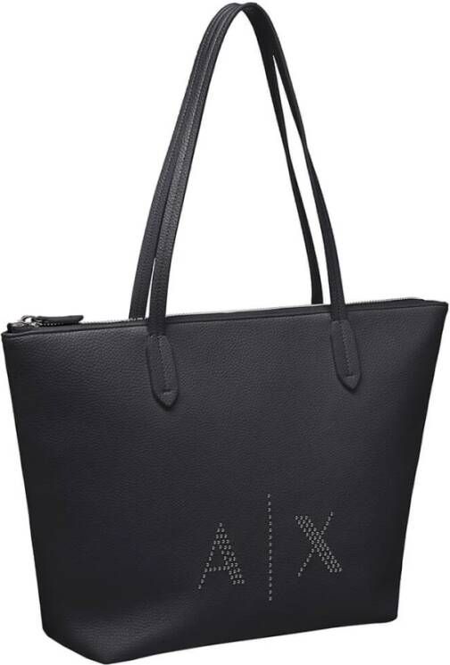 Armani Exchange Zwarte Dames Handtas met Studs Black Dames