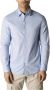 Armani Exchange Klassieke Katoenen Overhemd Lange Mouwen Blue Heren - Thumbnail 1