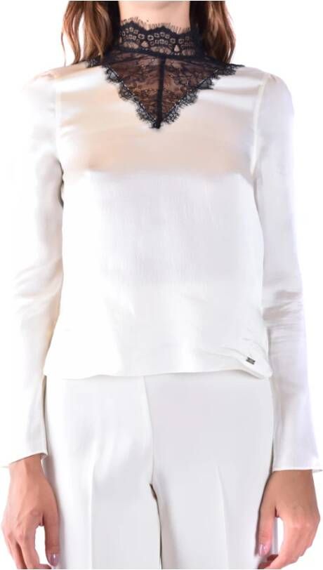 Armani Exchange Blouse met lange mouwen White Dames