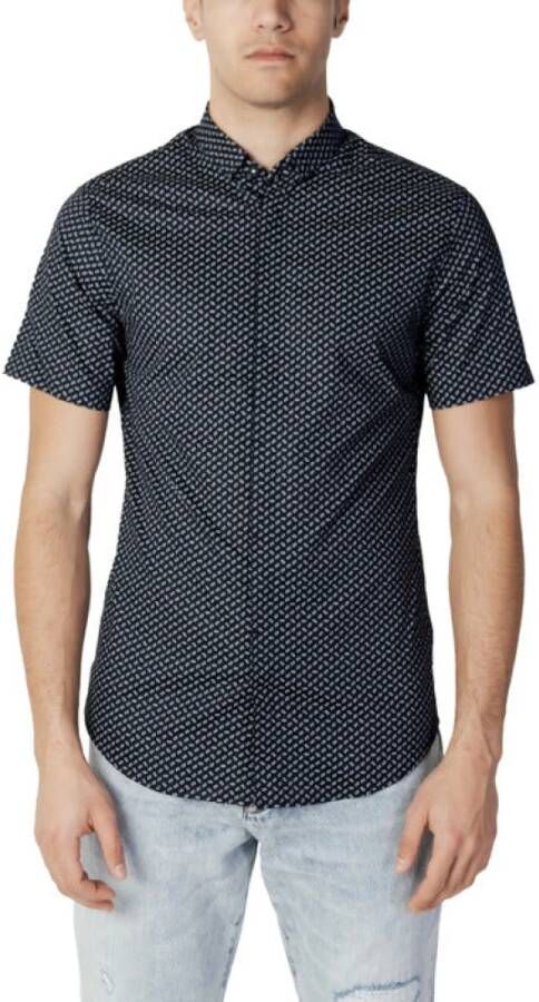 Armani Exchange Shirts Zwart Heren