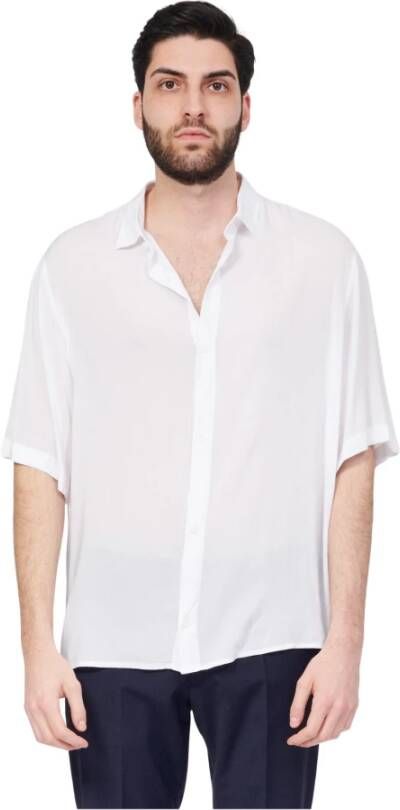 Armani Exchange Oversized Overhemd White Heren
