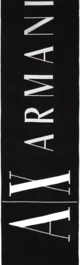 Armani Exchange Silky Scarves Zwart Dames