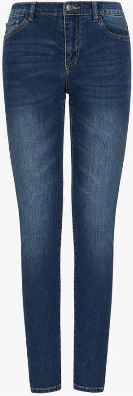 Armani Blauwe Slim Fit Jeans met Klassieke 5 Zakken Blauw Dames