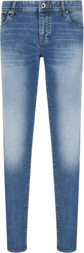Armani Exchange Skinny Trousers Blauw Heren