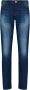 Armani Exchange Blauwe effen jeans met ritssluiting en knoopsluiting Blue Heren - Thumbnail 5