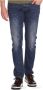 Armani Heren Blauwe Jeans met Ritssluiting en Knoopsluiting Blauw Heren - Thumbnail 1