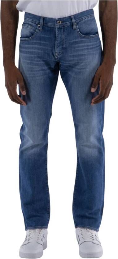 Armani Exchange Slim Indigo Denim Jeans voor Mannen Blue Heren