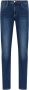 Armani Heren Blauwe Jeans Rits Knoopsluiting Blauw Heren - Thumbnail 1