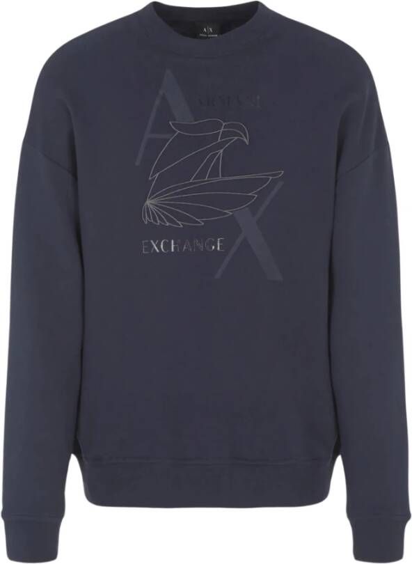 Armani Exchange Sweater Stijlvol en Comfortabel Blauw Heren