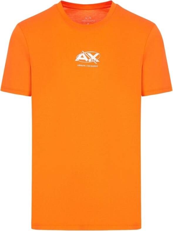 Armani Exchange Klassiek T-shirt voor heren Oranje Heren