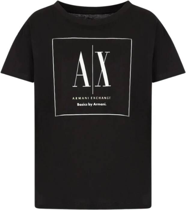 Armani Exchange Stijlvolle T-Shirt voor Heren Zwart Dames