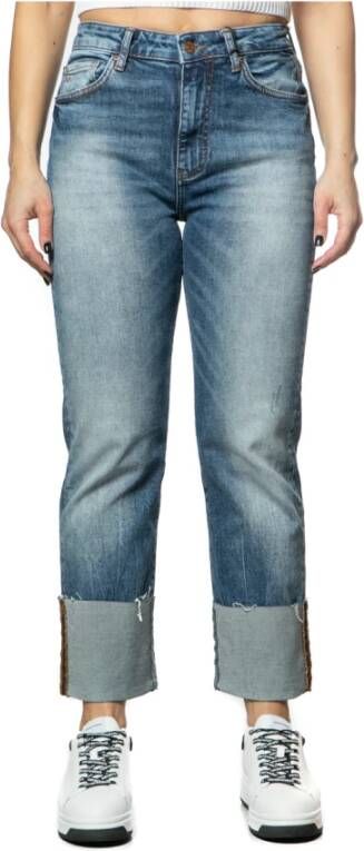 Armani Exchange Straight Jeans Blauw Dames
