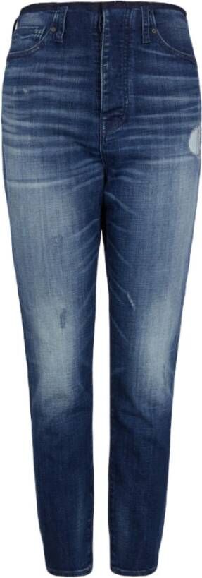 Armani Exchange Straight Jeans Blauw Dames