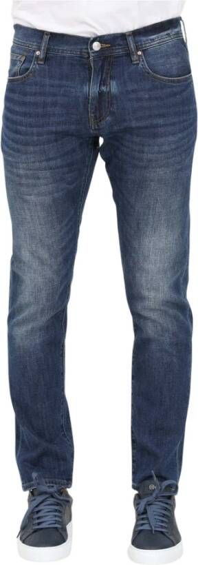 Armani Exchange Straight Jeans Blauw Heren