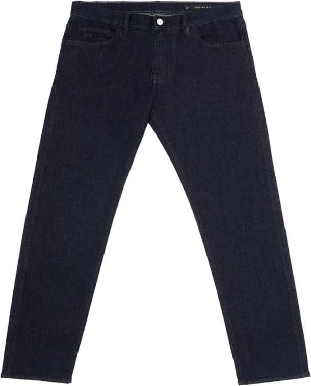 Armani Exchange Straight Trousers Blauw Heren