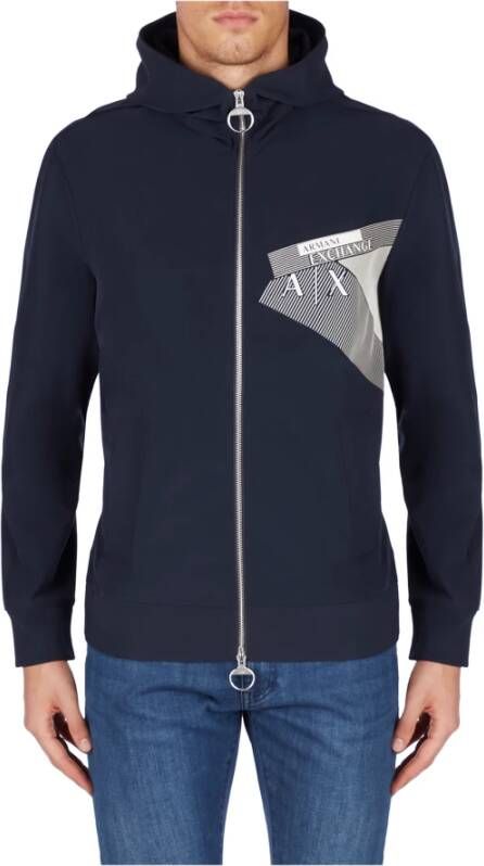 Armani Exchange Sweatshirt 3kzmgy Blauw Heren