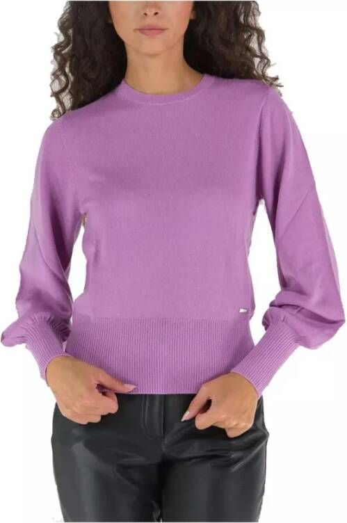 Armani Exchange Round-neck Knitwear Roze Dames