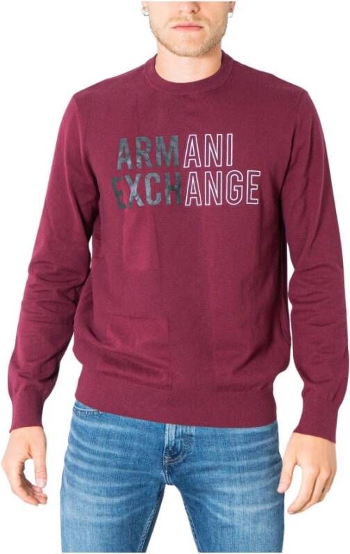 Armani Exchange Sweatshirt Rood Heren