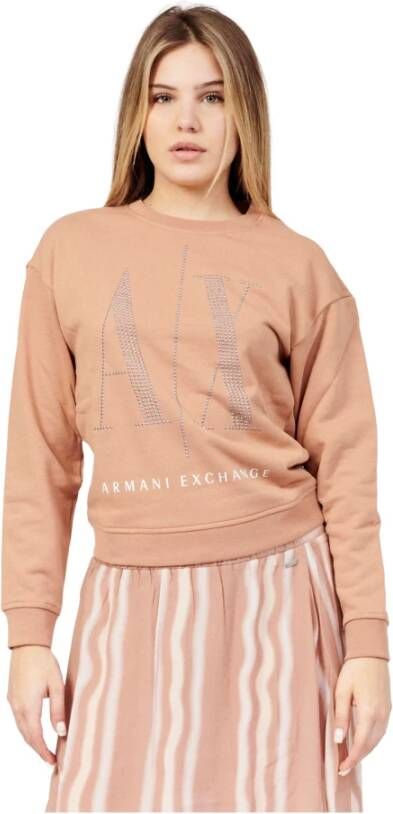 Armani Exchange Sweatshirt Roze Dames