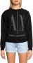 Armani Exchange Stijlvolle vrouwelijke sweatshirt zonder capuchon Black Dames - Thumbnail 3