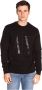 Armani Exchange Zwarte Sweater met Logo Borduurwerk Black Heren - Thumbnail 3