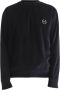 Armani Exchange Velours Rechte Sweater Zwart Black Heren - Thumbnail 1