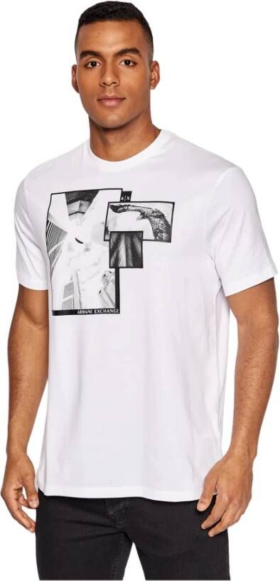 Armani Exchange T-shirt 6Lztja-Zjbvz-1100 White Heren