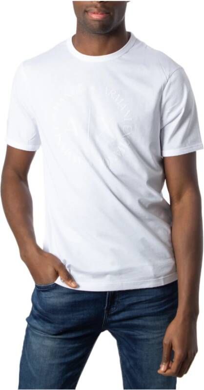 Armani Exchange Stijlvol T-shirt voor mannen White Heren