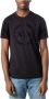 Armani Exchange Logo T-Shirt Zwart Rechte pasvorm Korte mouwen Black Heren - Thumbnail 2
