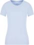 Armani Exchange T-Shirt Klassieke Stijl Diverse Kleuren Blauw Dames - Thumbnail 2