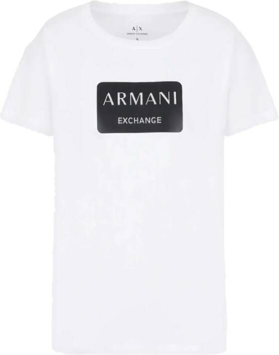 Armani Exchange T-Shirt Klassieke Stijl Diverse Kleuren Wit Dames