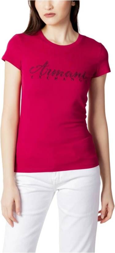 Armani Exchange T-shirt Rood Dames