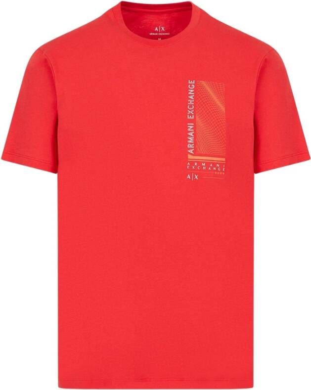 Armani Exchange T-shirt Rood Heren